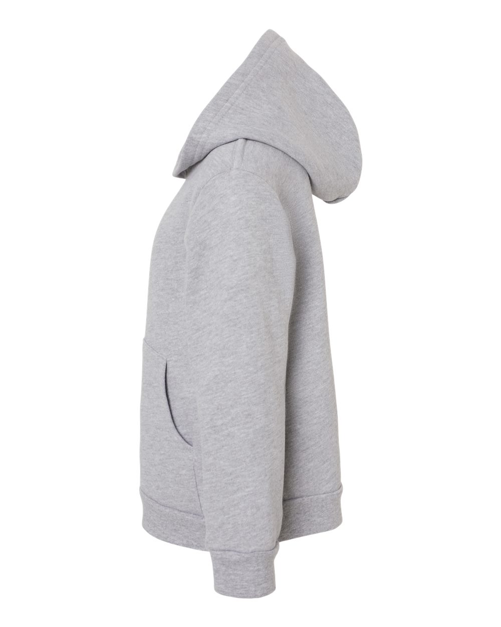 Left View of Athletic Heather Toddler Sponge Fleece Pullover Hoodie - 3719T