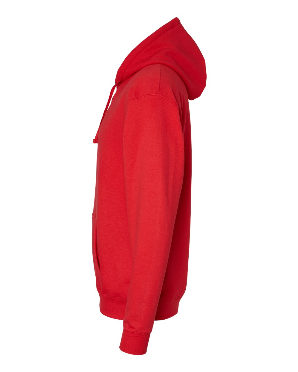 Left View of Athletic Red Perfect Sweats Hooded Sweatshirt - RS170