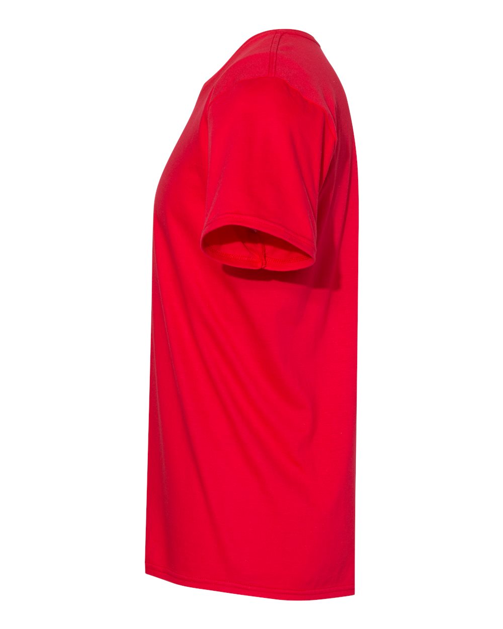 Left View of Athletic Red Perfect-T T-Shirt - 4980