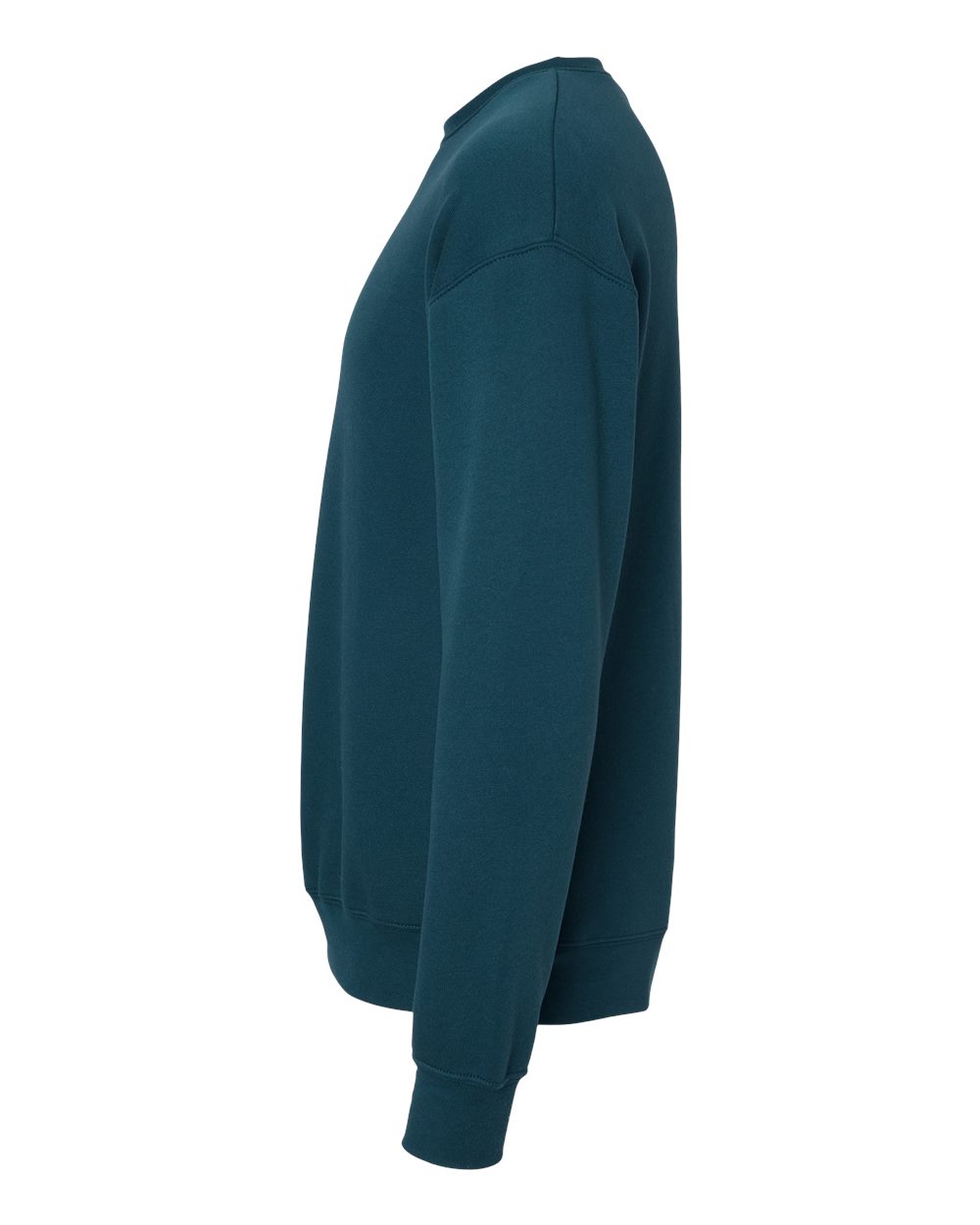 Left View of Atlantic Sponge Fleece Drop Shoulder Crewneck Sweatshirt - 3945