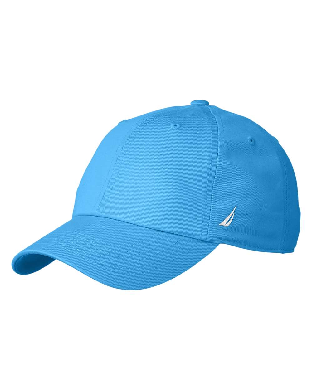 Left View of Azure Blue J-Class Baseball Cap - N17606