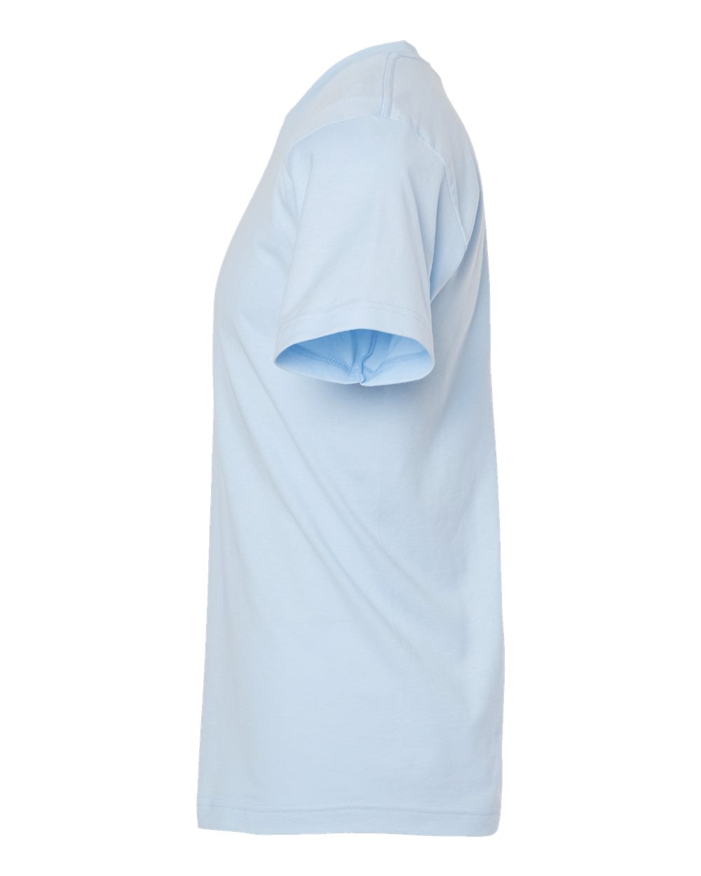 Left View of Baby Blue Fine Jersey T-Shirt - 202