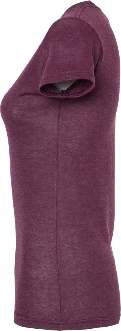 Left View of Berry Tri Blend Women's Tri-Blend T-Shirt - 253