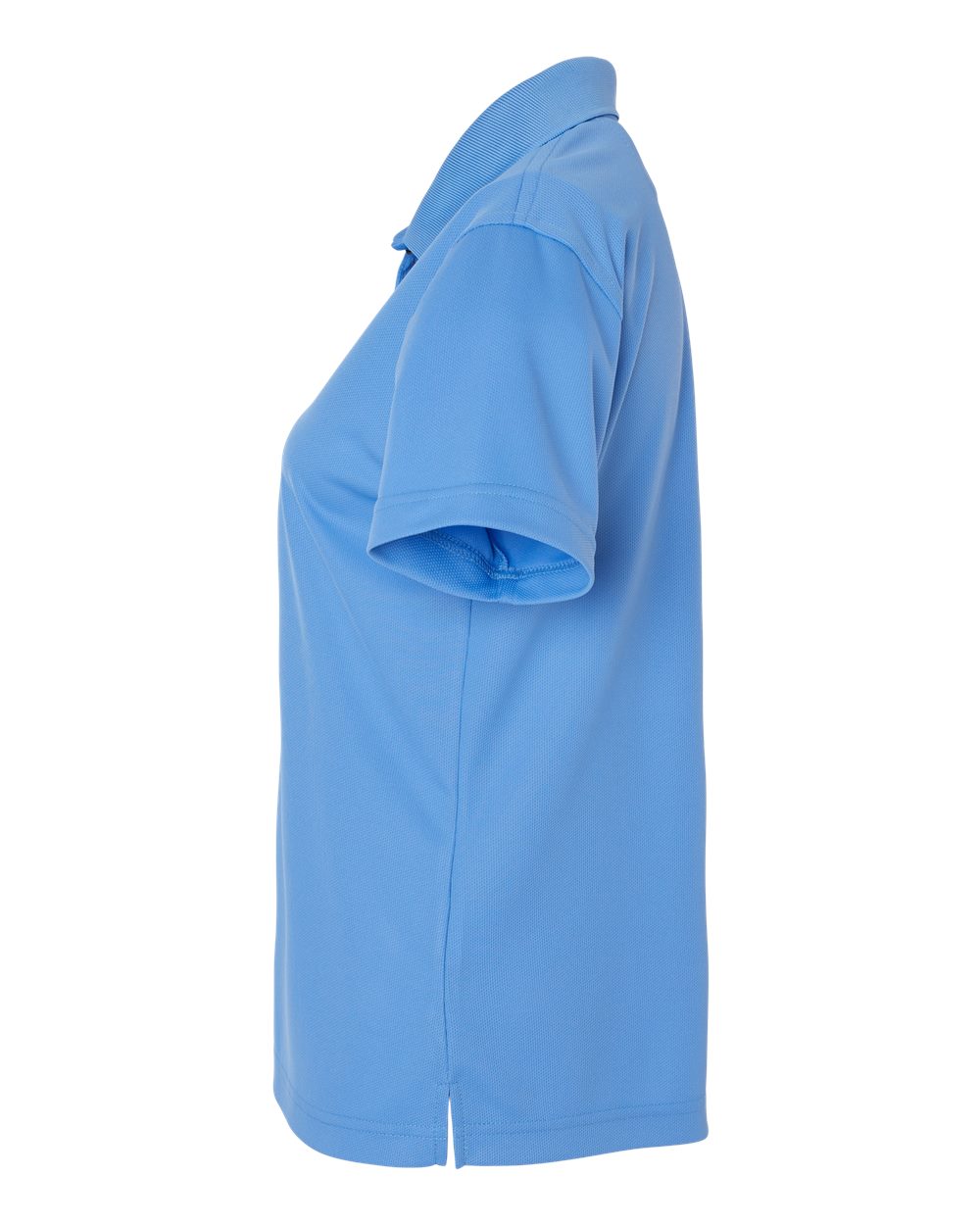 Left View of Bimini Blue Women's Saratoga Performance Mini Mesh Polo - 104