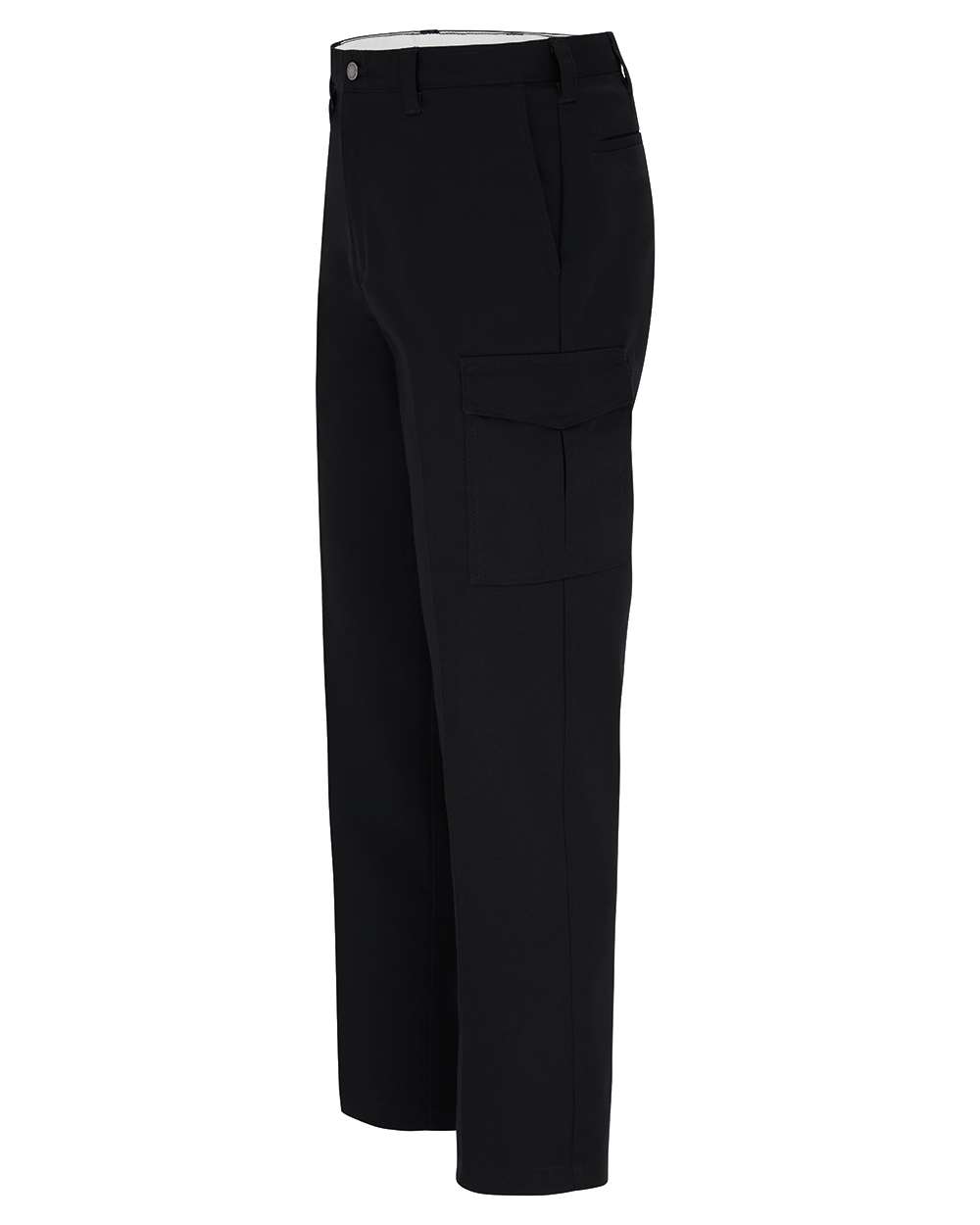 Left View of Black - 37 Unhemmed Premium Ultimate Cargo Pants - LP53