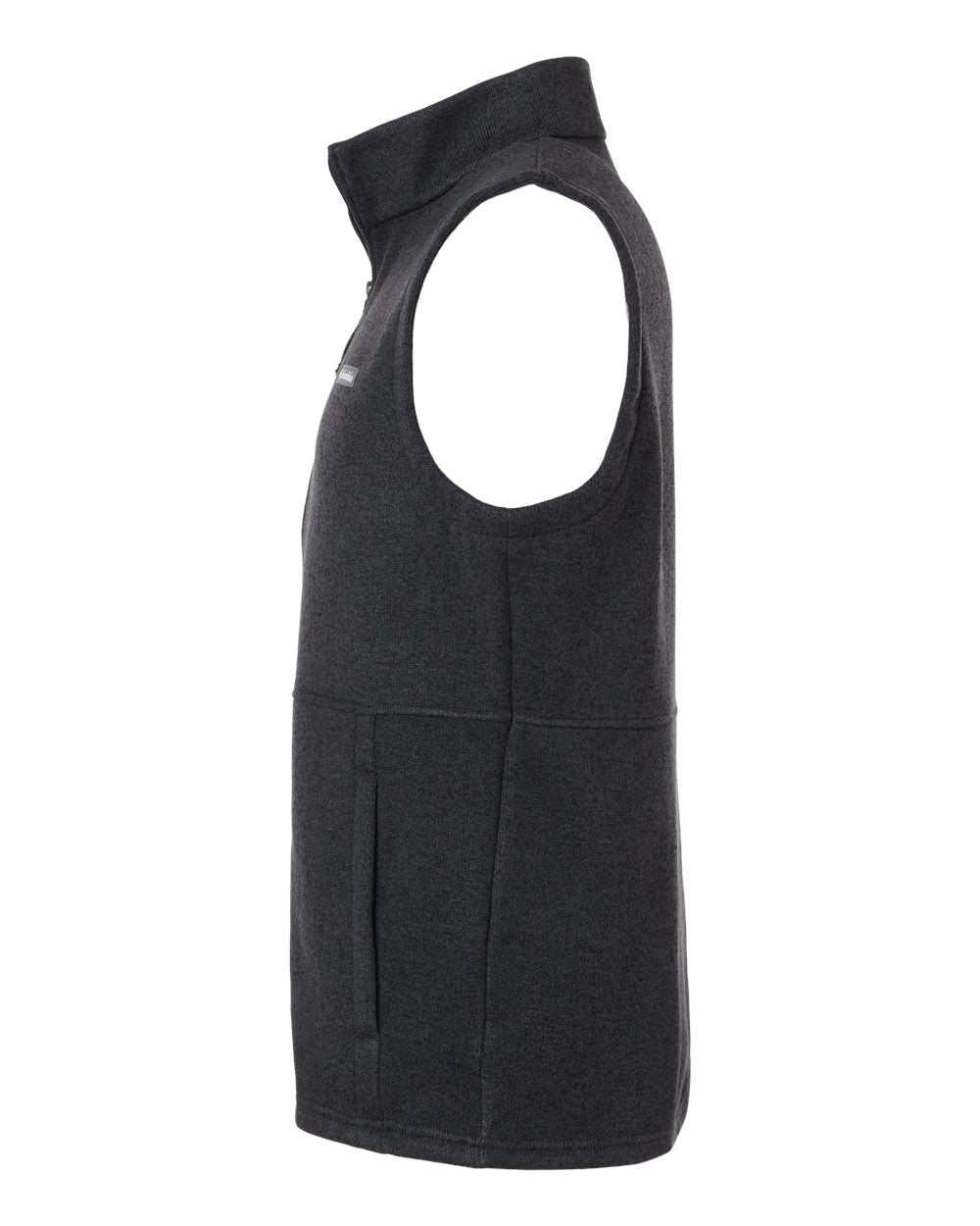 Left View of Black Alto Pass™ Fleece Vest - 209575