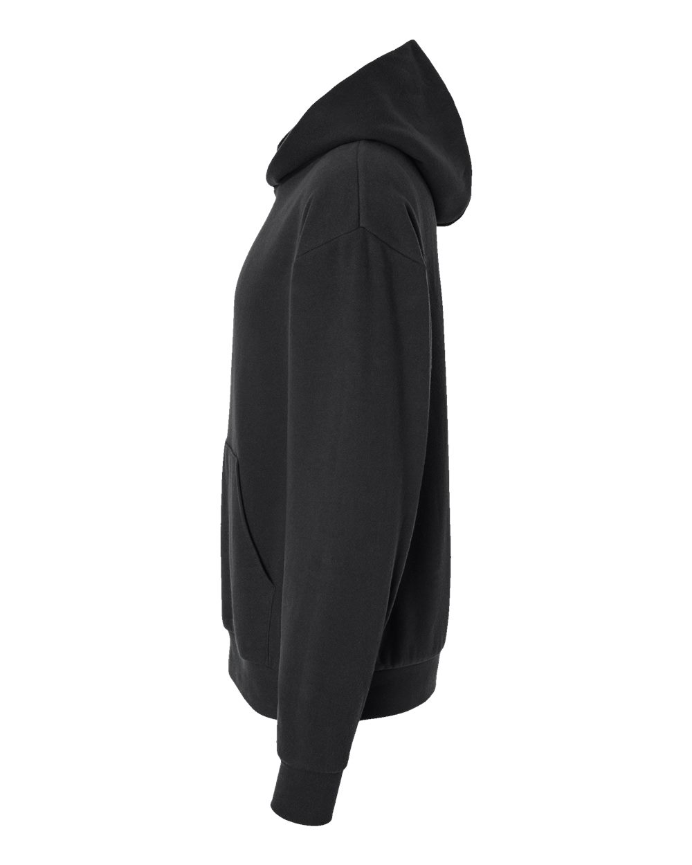 Left View of Black Avenue Hooded Sweatshirt - IND280SL