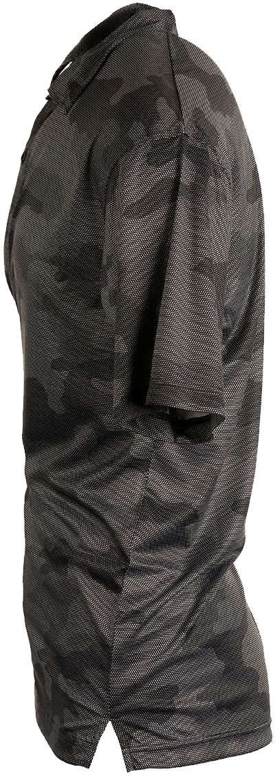 Left View of Black Camo Golf Polo - 0101