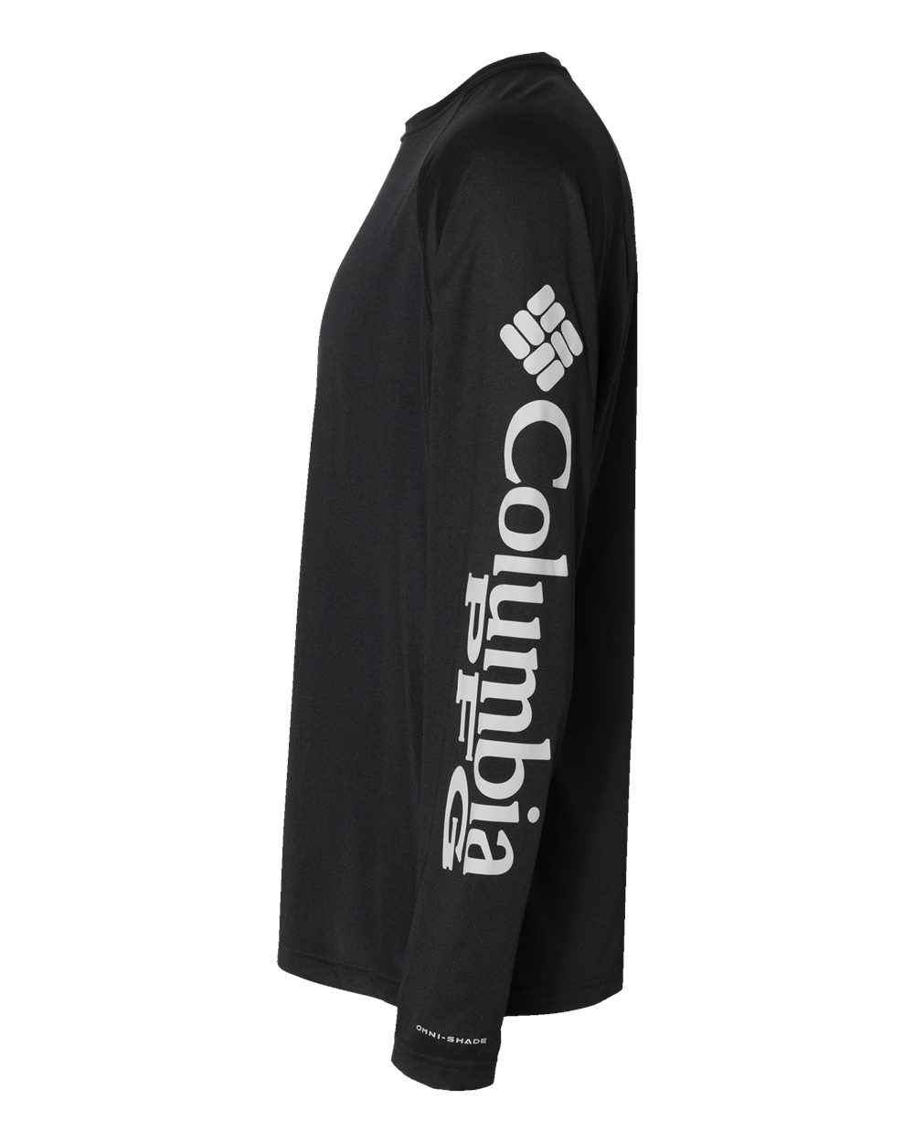 Left View of Black/ Cool Grey PFG Terminal Tackle™ Long Sleeve T-Shirt - 212472