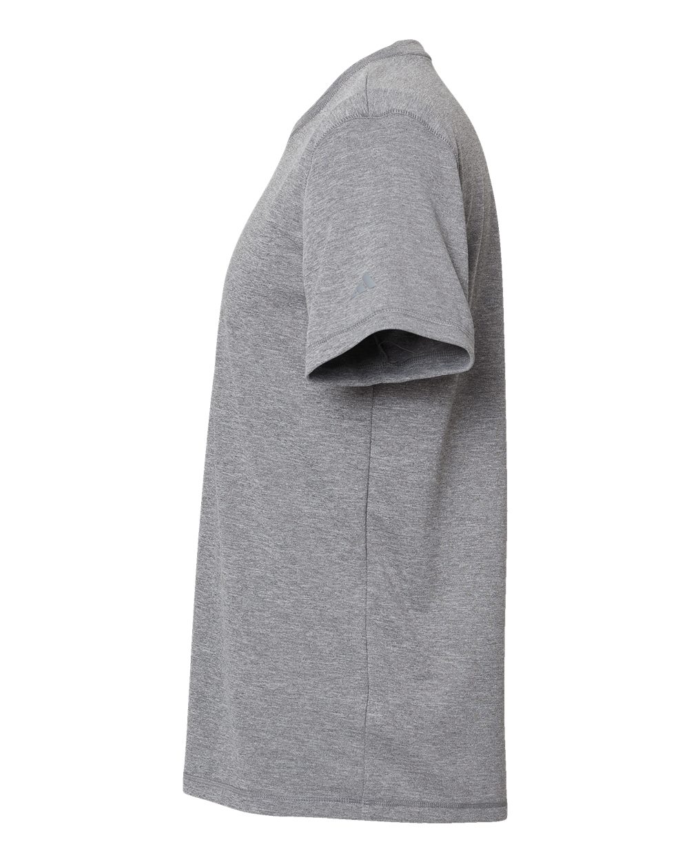 Left View of Black Heather Sport T-Shirt - A376