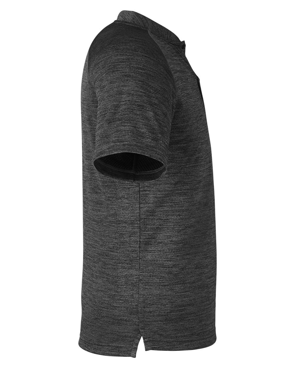 Left View of Black Jasper Mission Blade Collar Polo - S17979