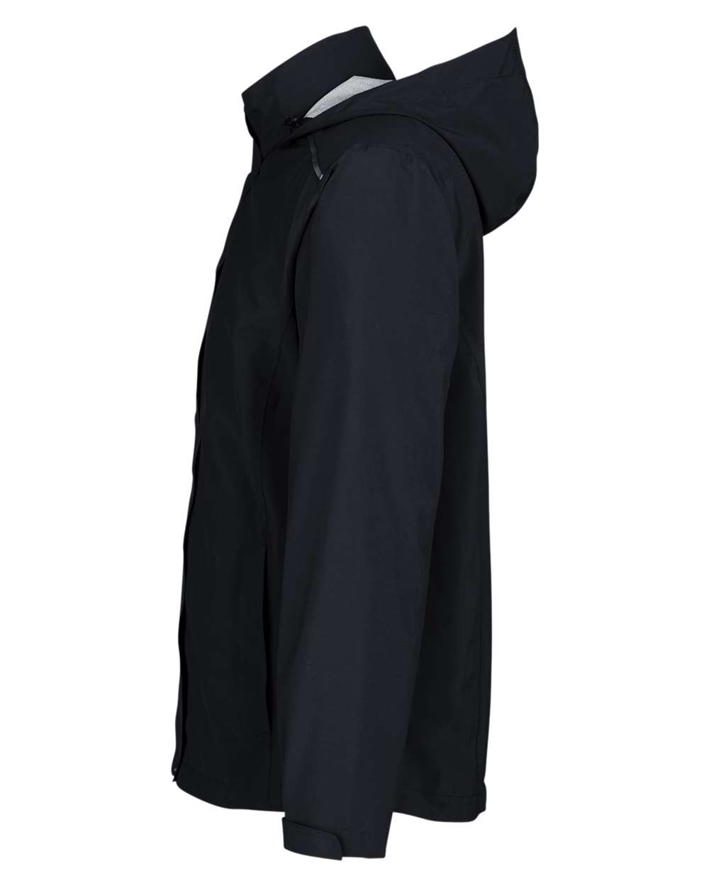 Left View of Black Men's Barrier Rain Jacket - CE712