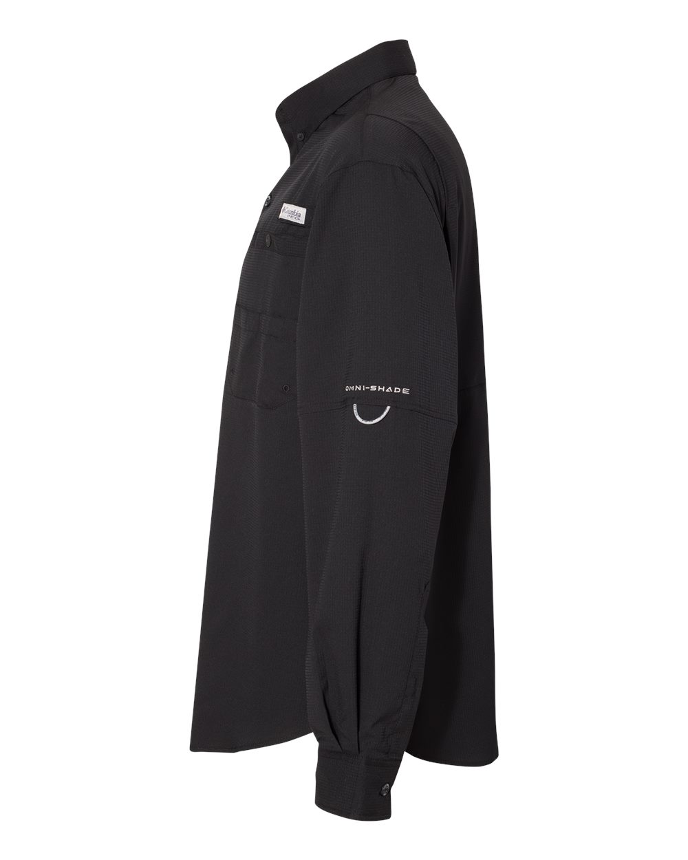 Left View of Black PFG Tamiami™ II Shirt - 212467