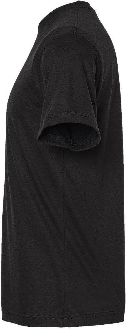 Left View of Black Poly-Rich T-Shirt - 241