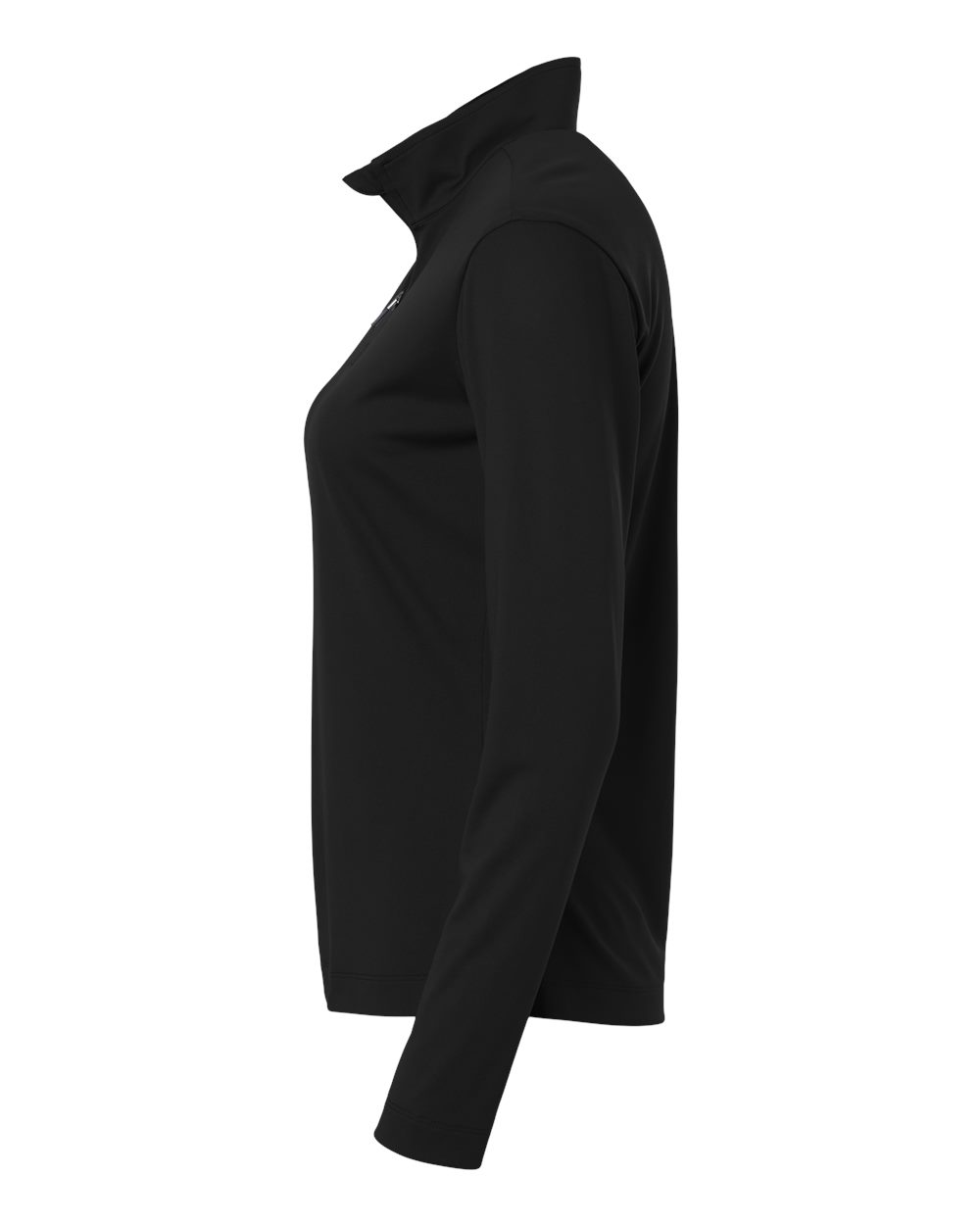 Left View of Black Pro-Lock Women's Performance Quarter-Zip Pullover - 41870L