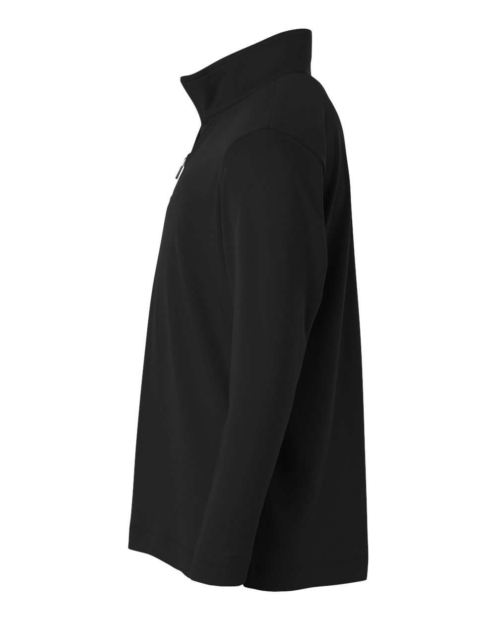 Left View of Black Pro-Lock Youth Performance Quarter-Zip Pullover - 41870Y
