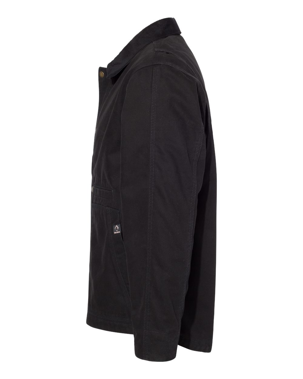 Left View of Black Rambler Boulder Cloth Jacket - 5091