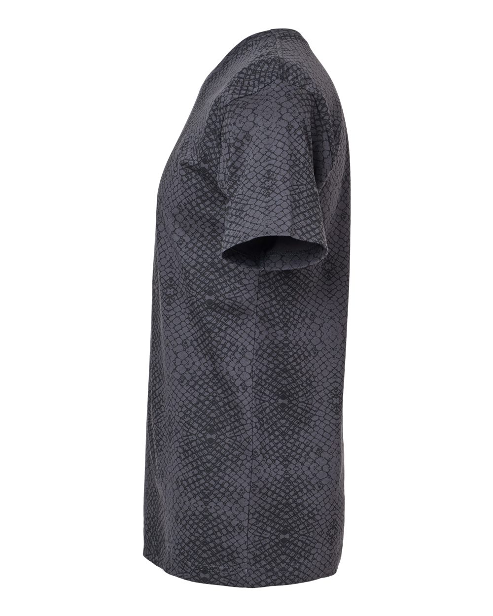 Left View of Black Reptile Fine Jersey Tee - 6901