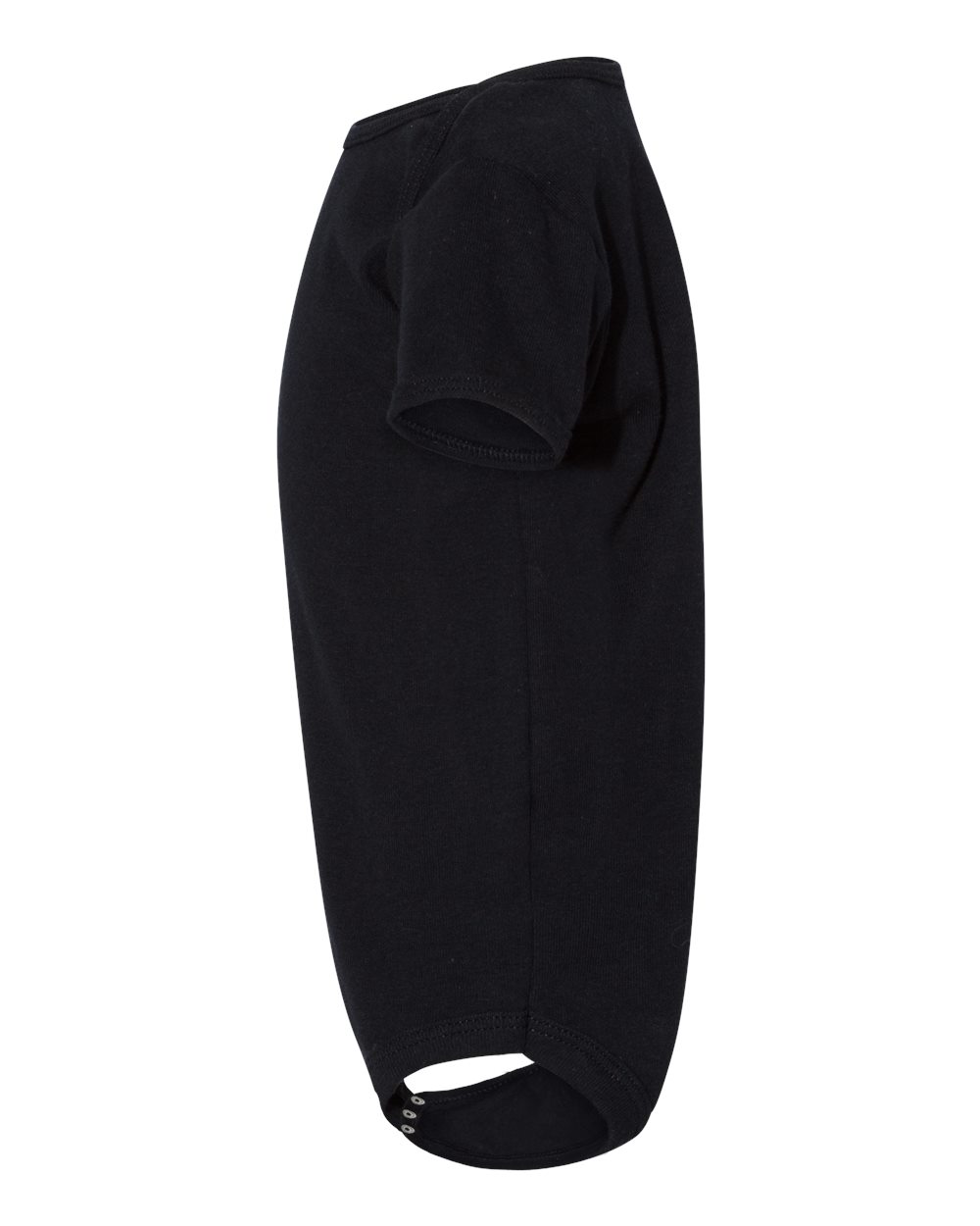 Left View of Black Softstyle® Infant One Piece - 64ZEE
