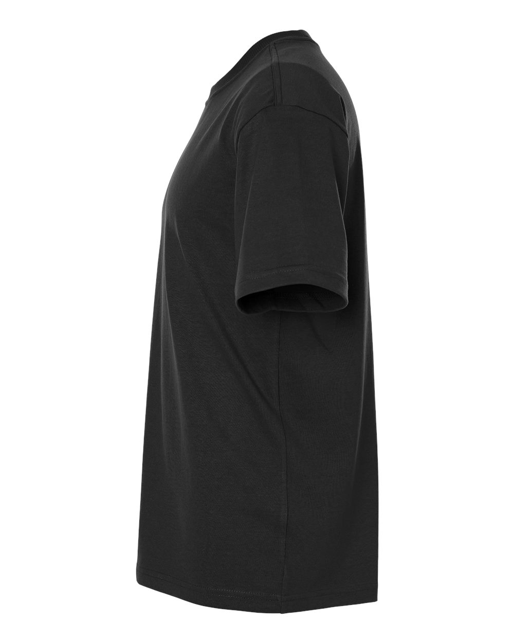 Left View of Black Super Heavyweight Tee - 9001