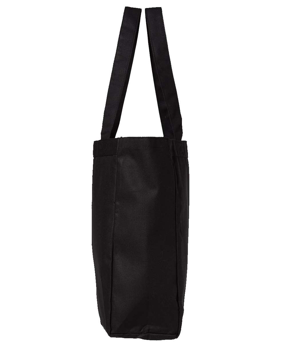 Left View of Black Susan Tote - 8861