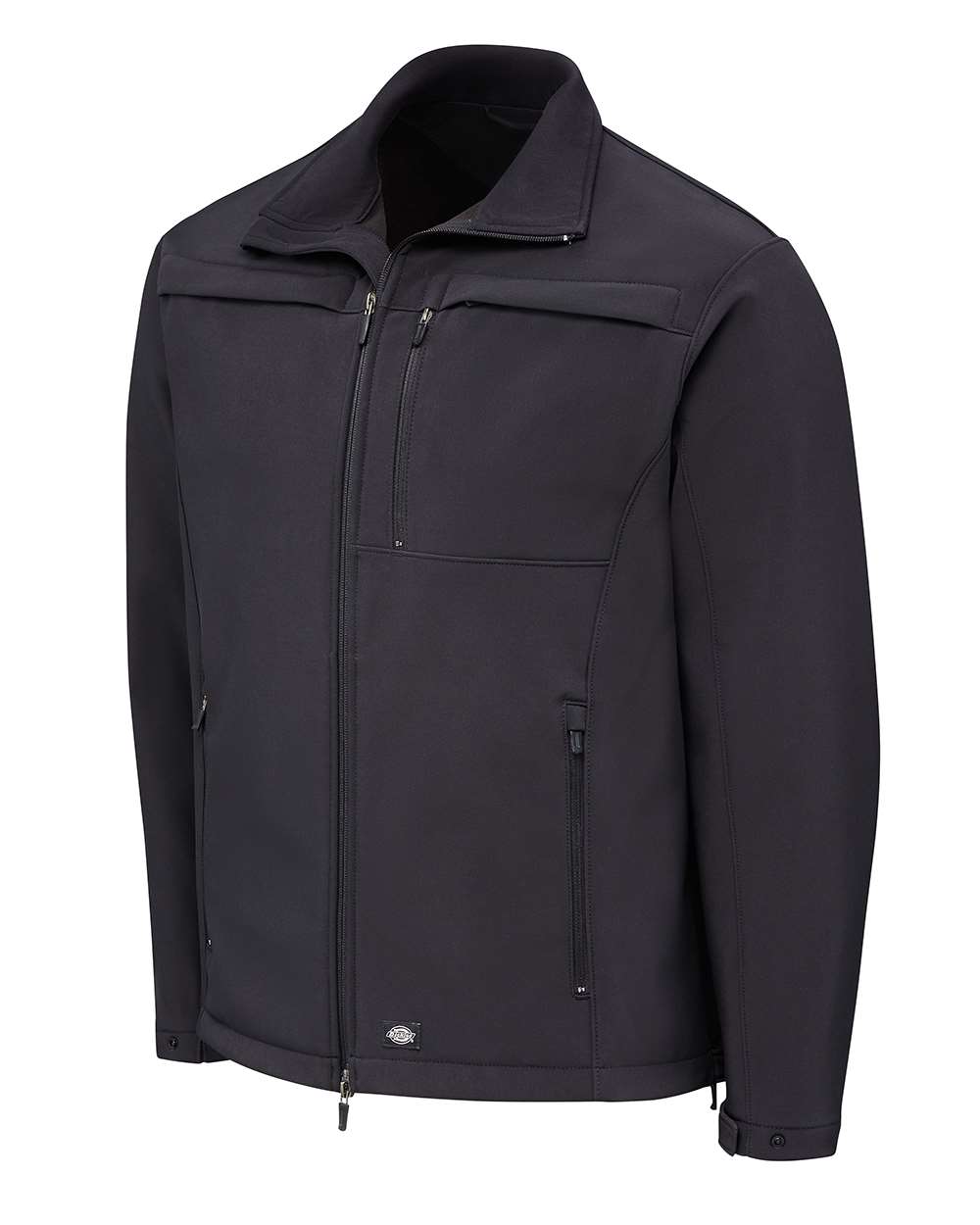 Left View of Black Tactical Jacket - LJ56