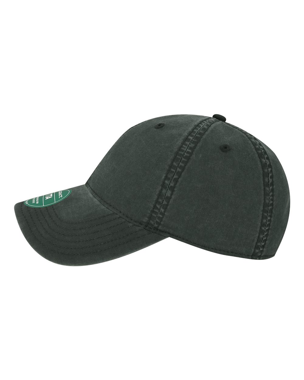 Left View of Black Terra Twill Cap - TTA