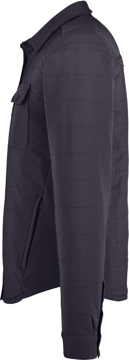 Left View of Black Transit Shirt Jacket - S17030