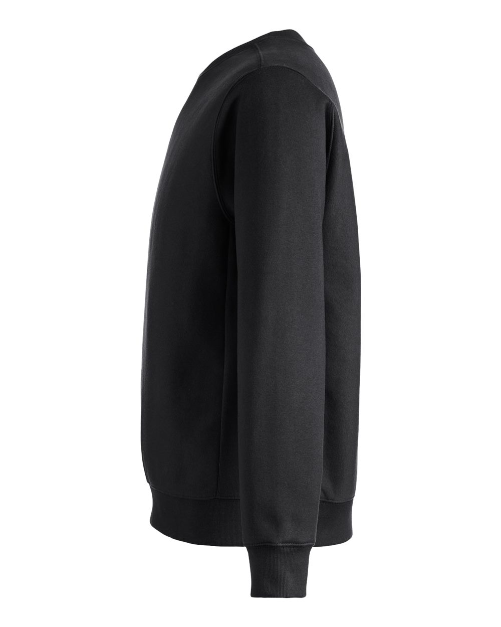 Left View of Black Unisex Zone HydroSport™ Heavyweight Sweatshirt - TT98