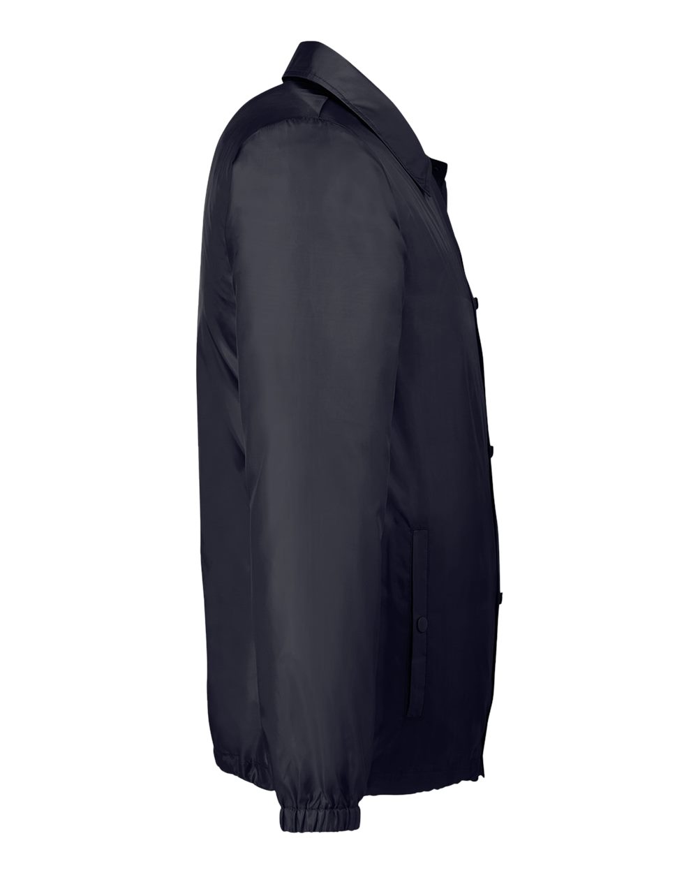 Left View of Black Unisex Zone Protect Coaches Jacket - TT75