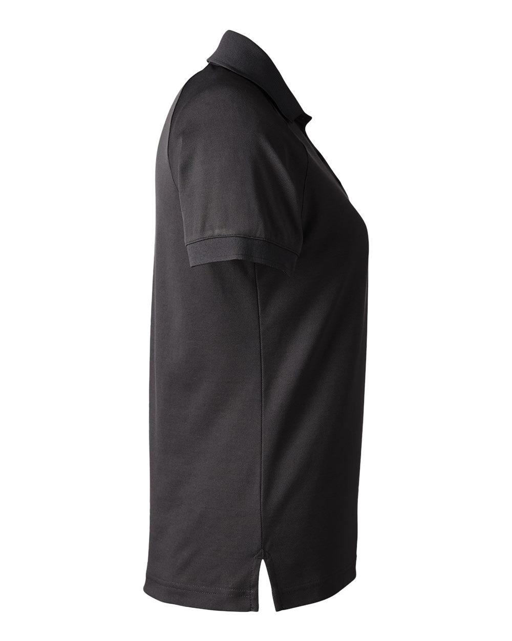 Left View of Black Women's Charge Snag and Soil Protect Polo - M208W