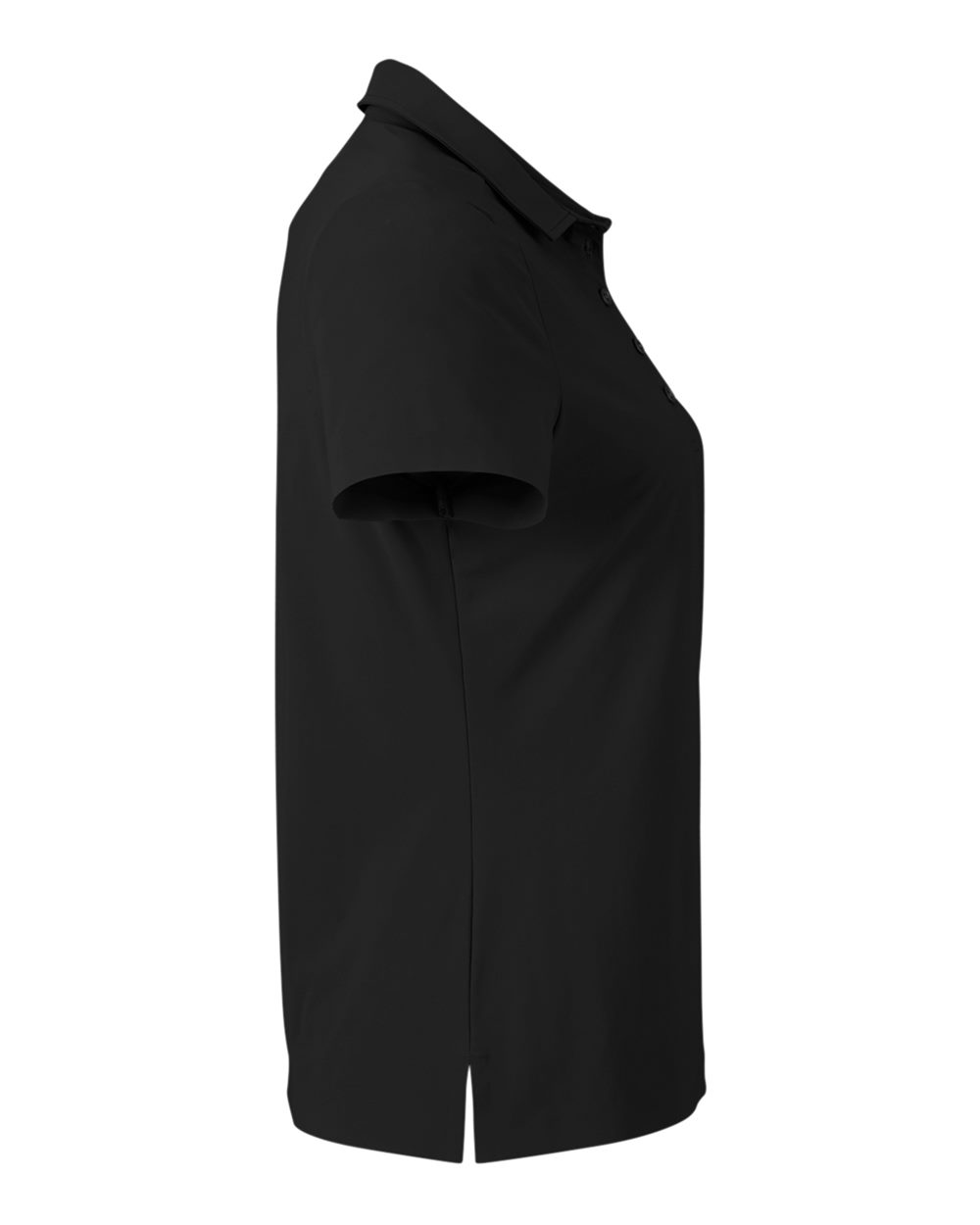 Left View of Black Women's CrownLux Performance® Windsor Welded Polo - DG110W