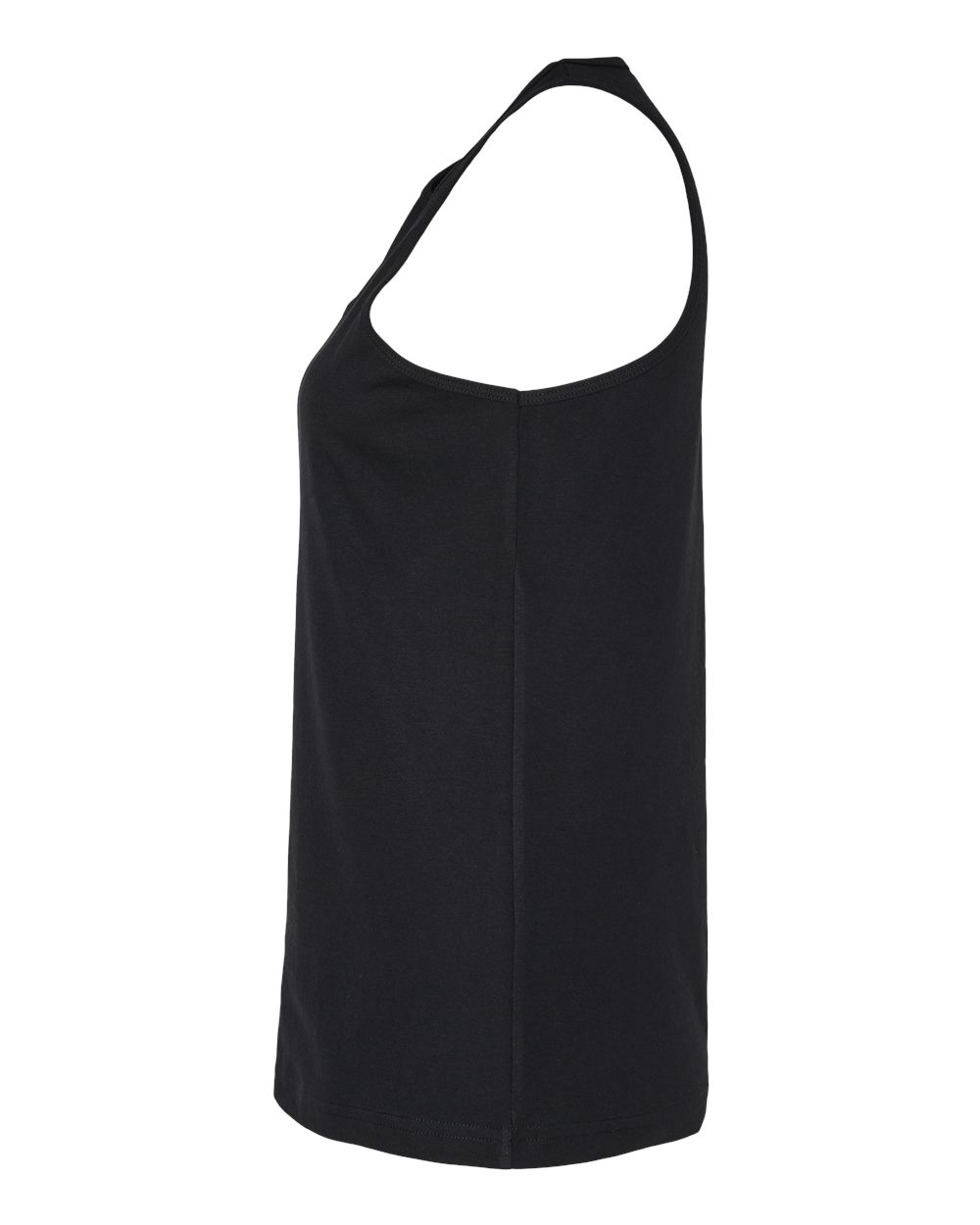 Left View of Black Women's CVC Tank - 101CVC
