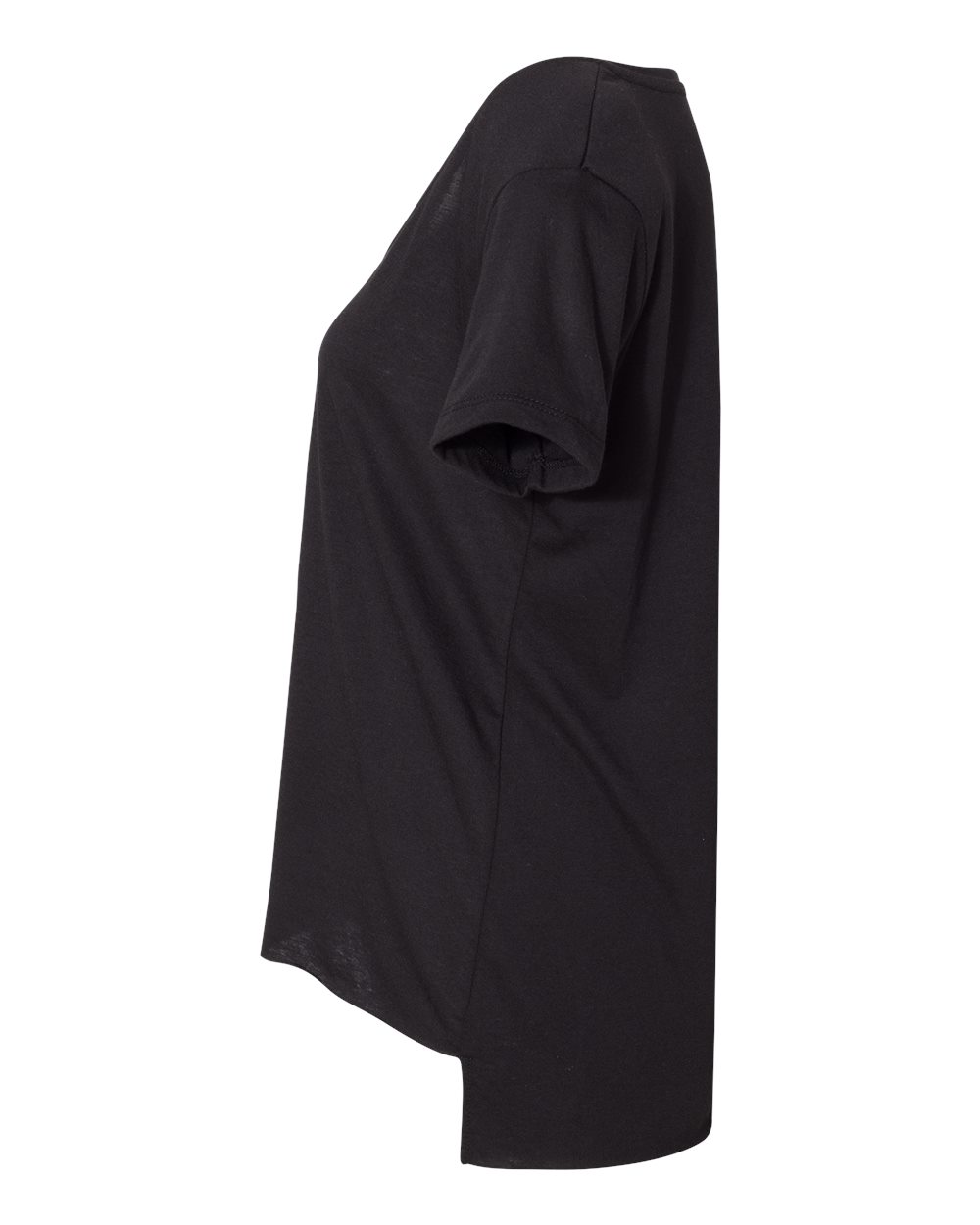 Left View of Black Women's Festival Scoop Neck T-Shirt - 5030