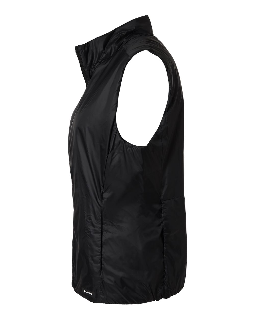 Left View of Black Women's Phantom Insulated Vest - W60004