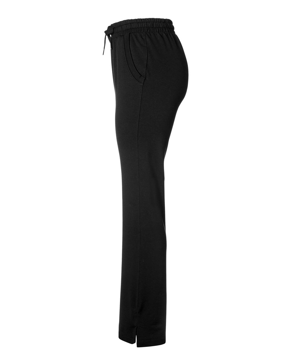 Left View of Black Women's Studio Pants - TW915