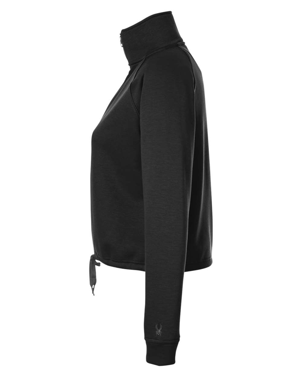Left View of Black Women's Xtryme Half-Zip - S18028
