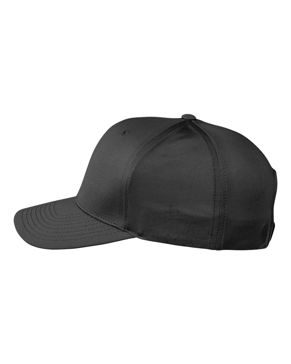 Left View of Black Yupoong® Zone Performance Cap - TT801