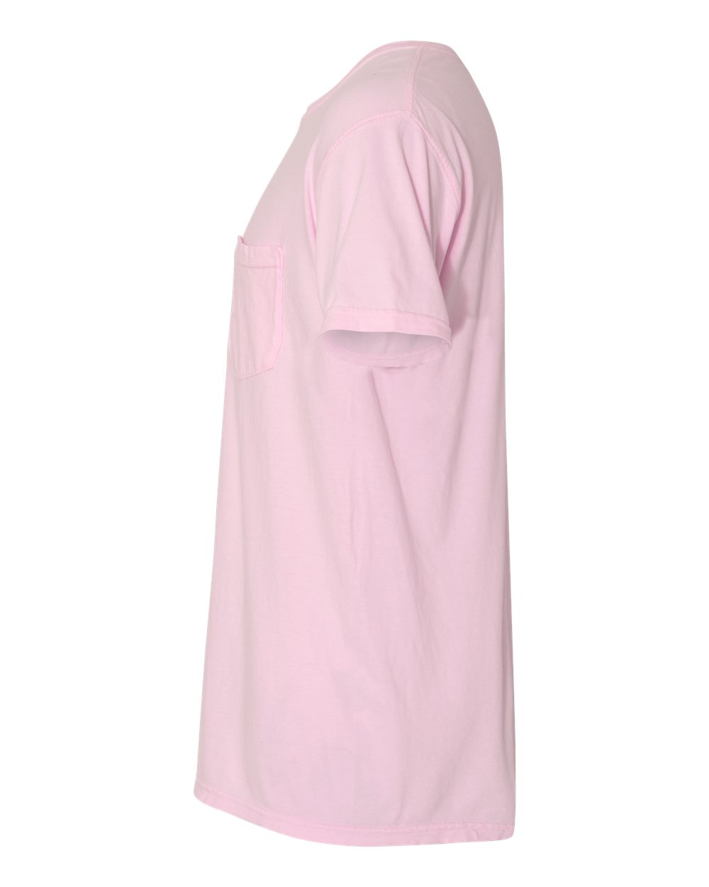 Left View of Blossom Garment-Dyed Heavyweight Pocket T-Shirt - 6030