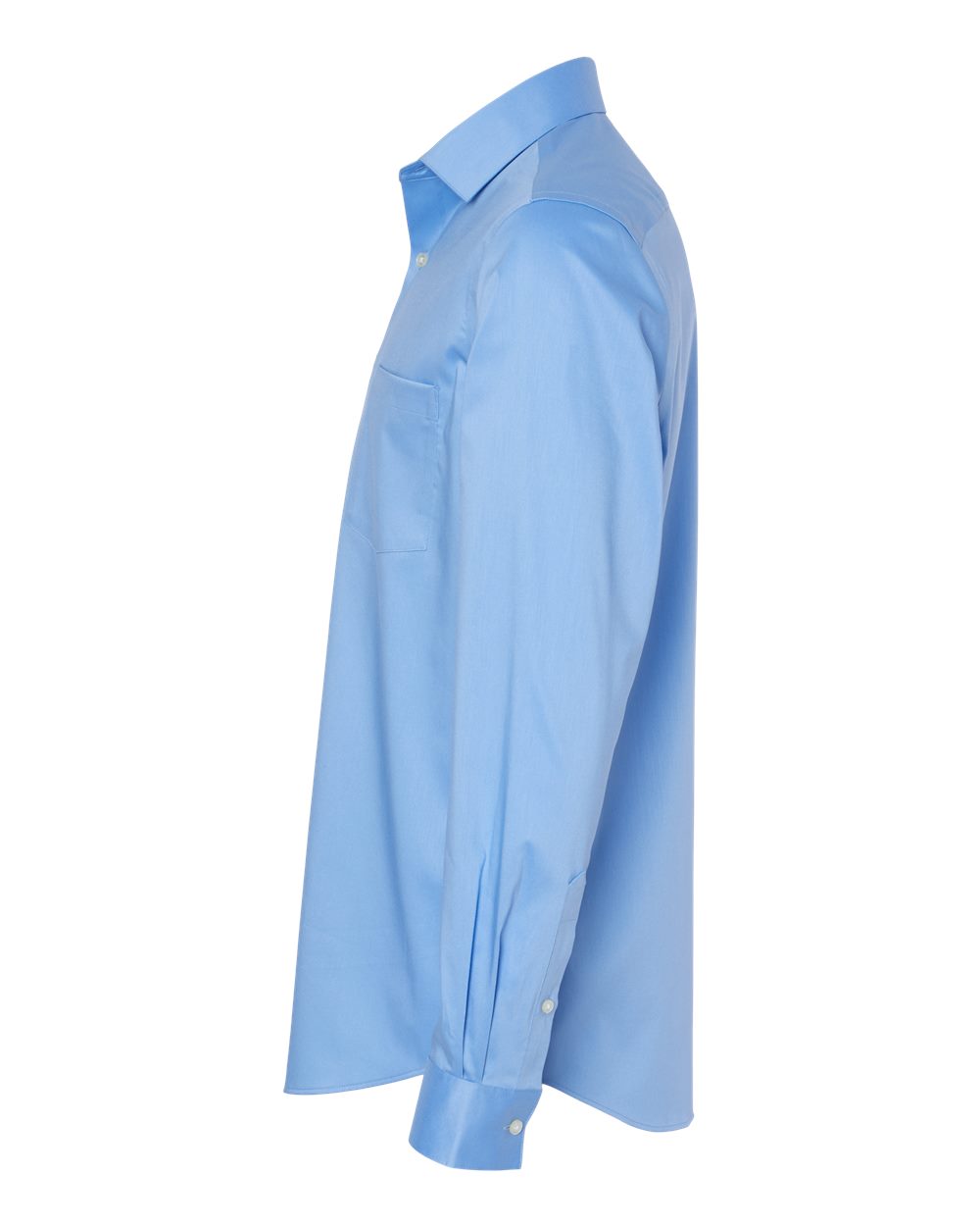 Left View of Blue Frost Ultra Wrinkle Free Shirt - 13V0478