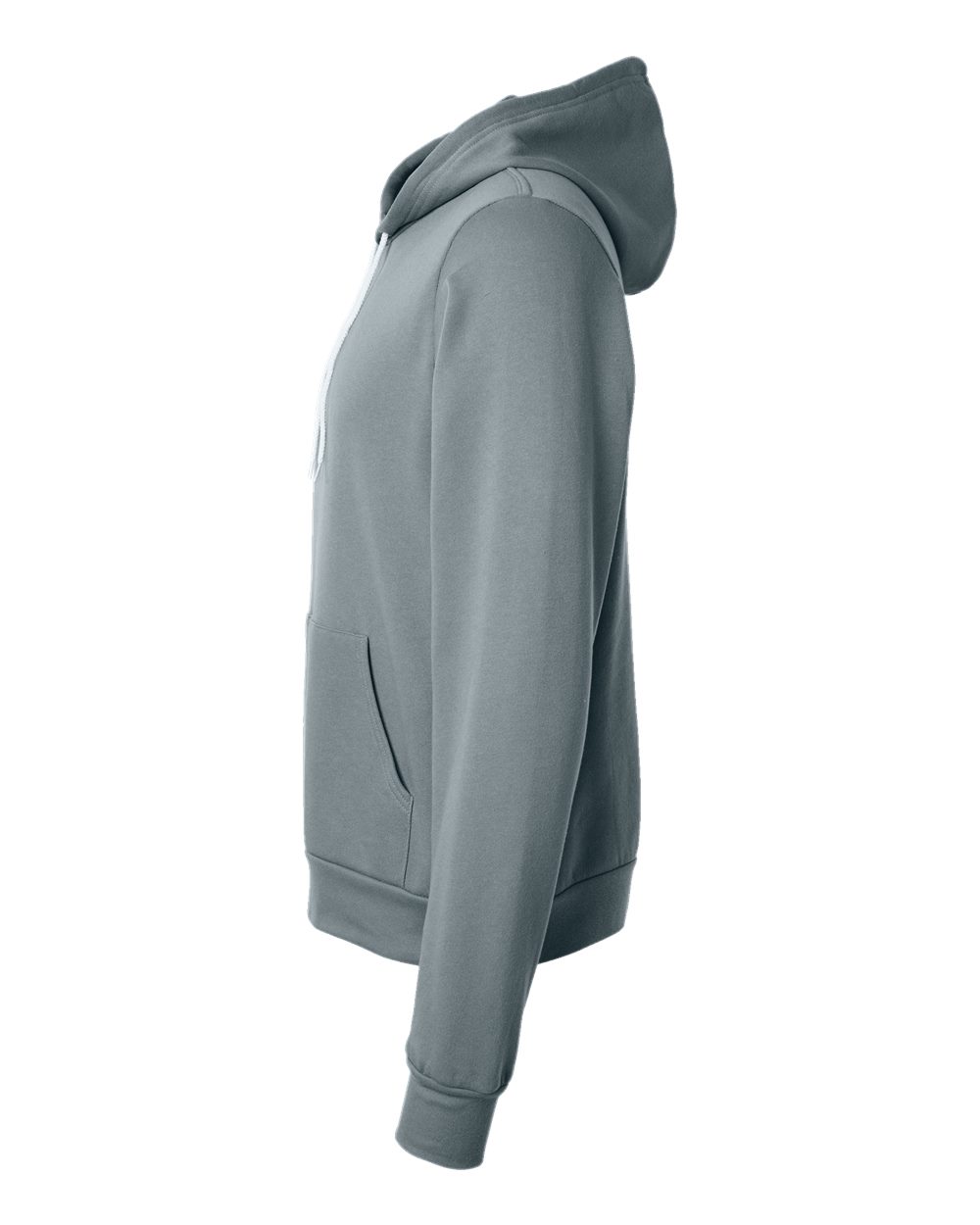 Left View of Blue Storm Sponge Fleece Hoodie - 3719