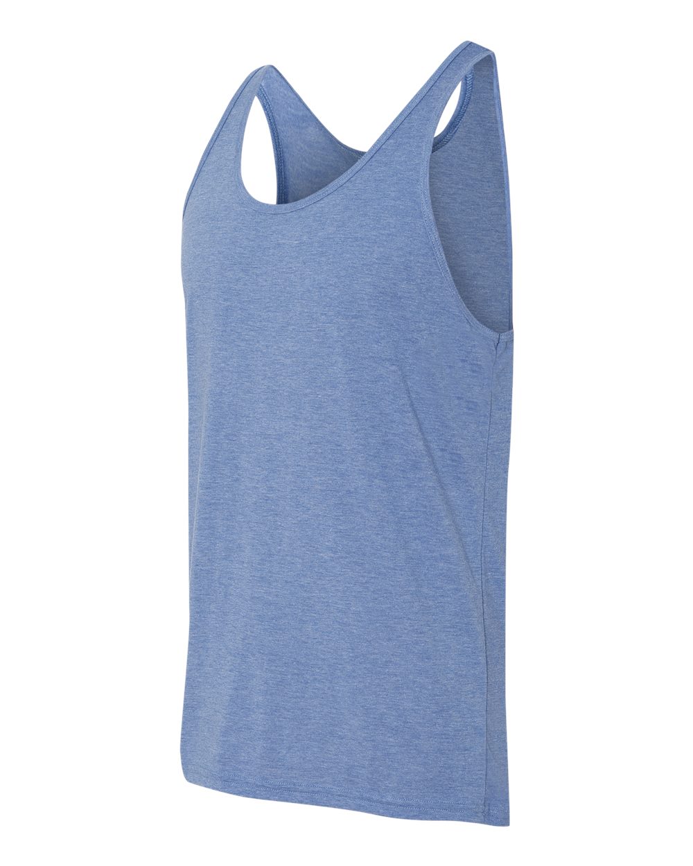 Left View of Blue Triblend Triblend Tank - 3484