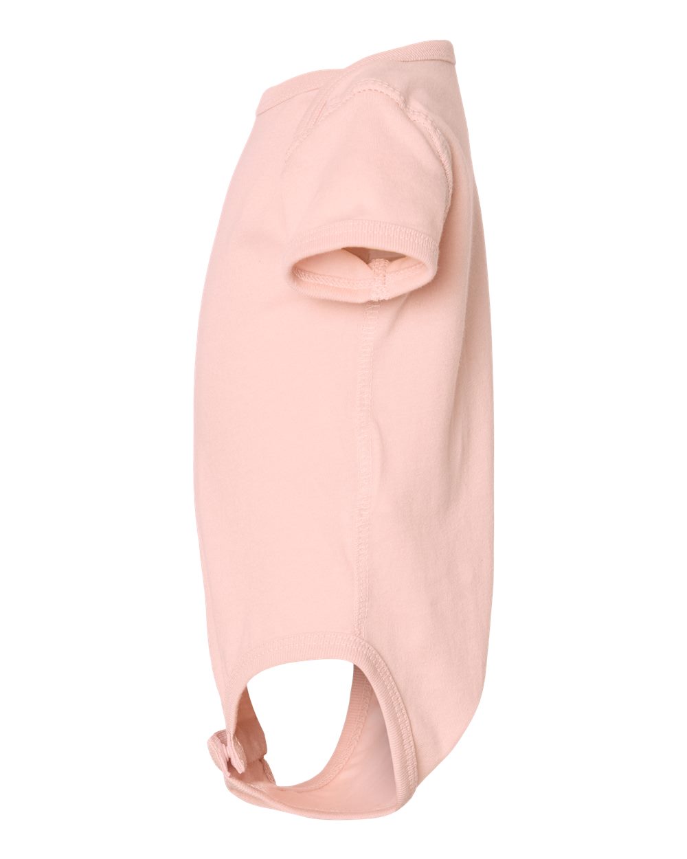 Left View of Blush Infant Fine Jersey Bodysuit - 4424