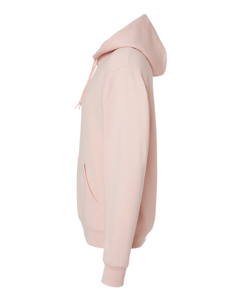 Left View of Blush Pink NuBlend® Hooded Sweatshirt - 996MR