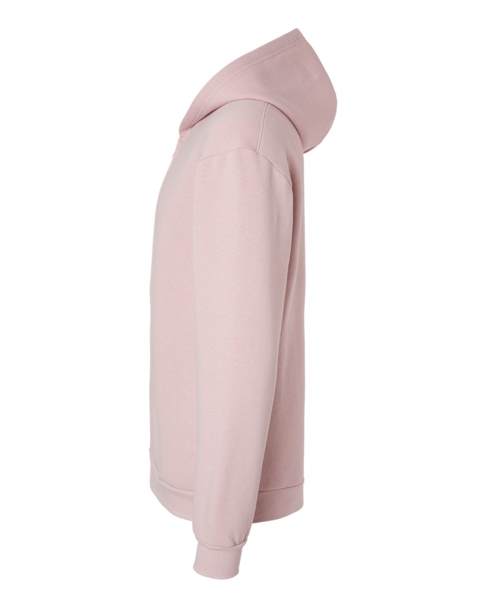 Left View of Blush ReFlex Fleece Full-Zip Hoodie - RF497