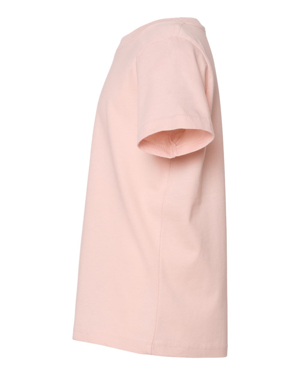 Left View of Blush Toddler Fine Jersey Tee - 3321