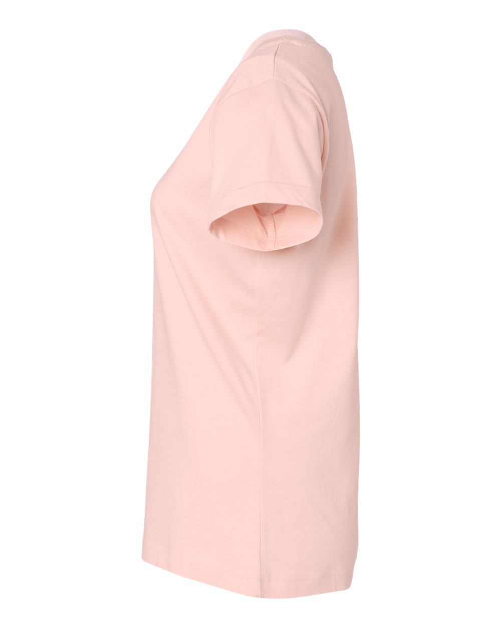 Left View of Blush Women's Fine Jersey Tee - 3516