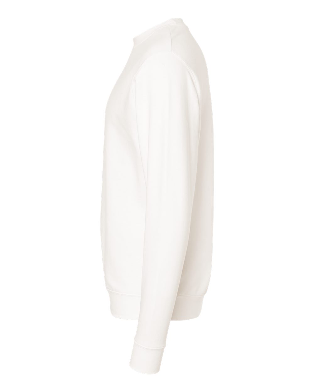 Left View of Bone Midweight Crewneck Sweatshirt - SS3000