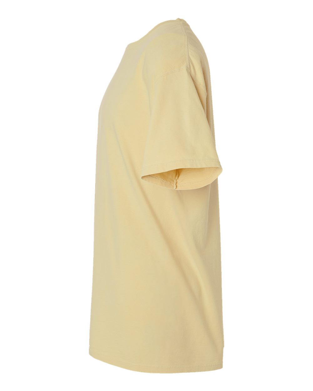 Left View of Botanical Pomegranate Rind Botanical Dyed T-Shirt - GDH11B