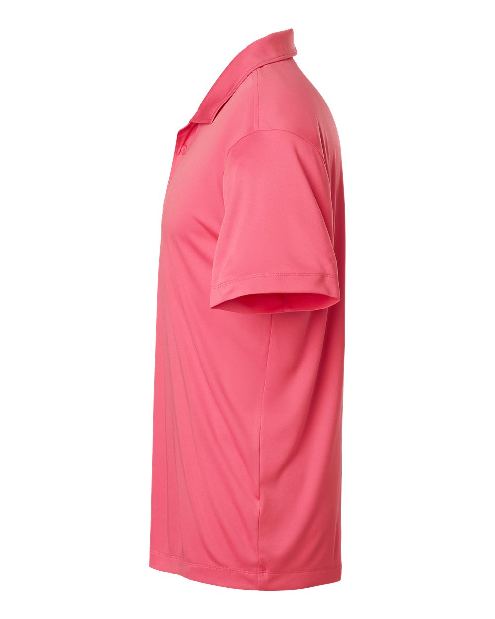Left View of Bright Pink Pro-Lock Performance Polo - 41800
